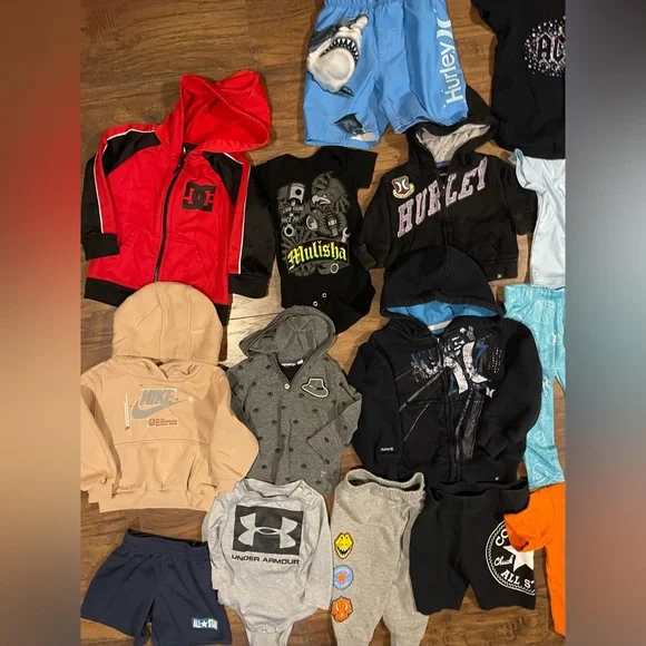 Hurley DC Under Armour Converse Kids Clothes Bundle 3m-3T size range boy & girl - Picture 4 of 4